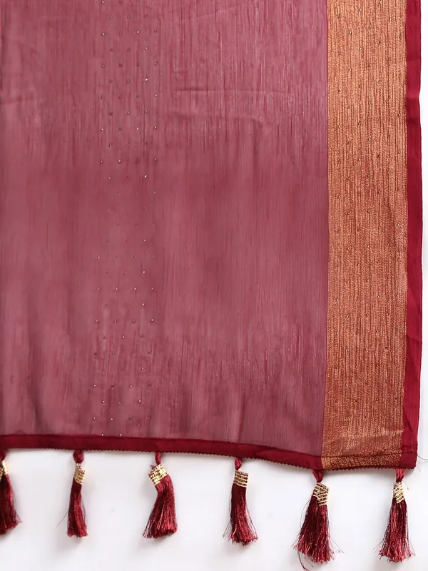 Maroon__Viscoss_Chiffon_Swarovski_Work_Embroidery_Saree