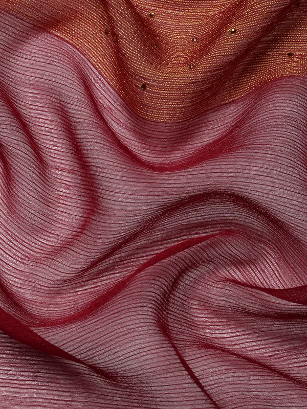 Maroon__Viscoss_Chiffon_Swarovski_Work_Embroidery_Saree