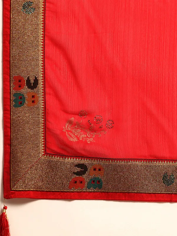 Red_Zomato__Full_Saree_Fancy_Border_With_Swaroski_Diamond_Work