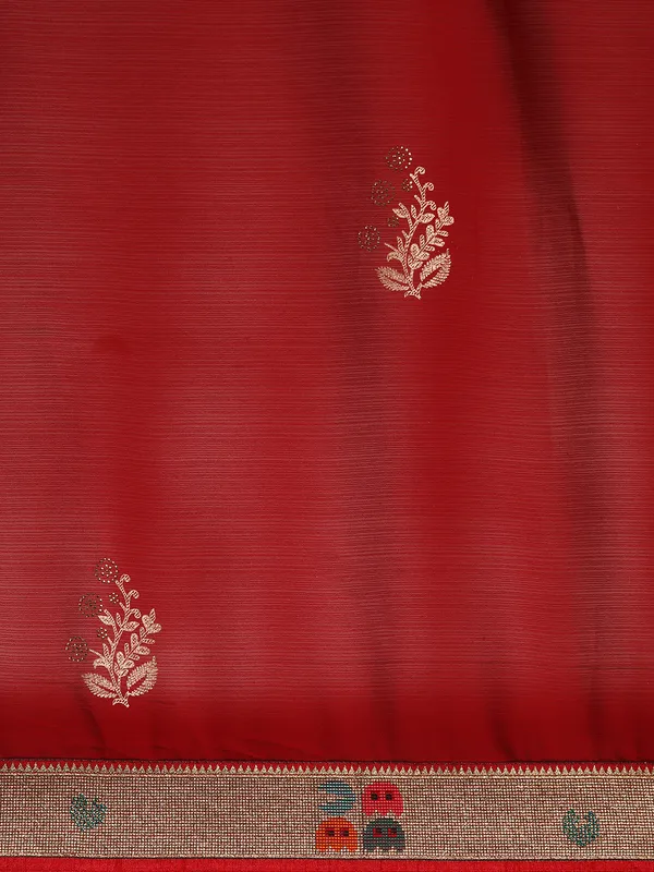 Maroon_Zomato__Full_Saree_Fancy_Border_With_Swaroski_Diamond_Work