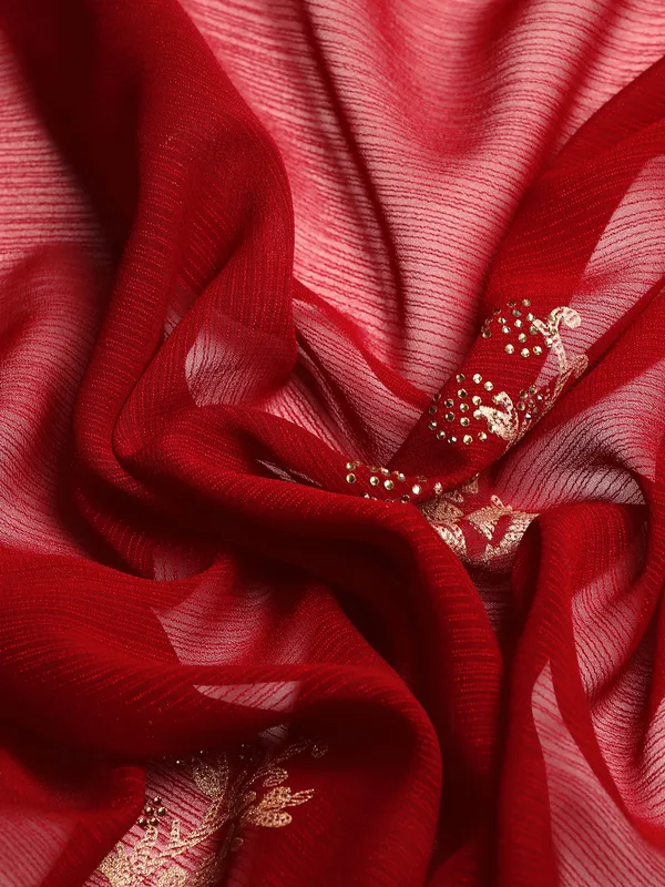 Maroon_Zomato__Full_Saree_Fancy_Border_With_Swaroski_Diamond_Work