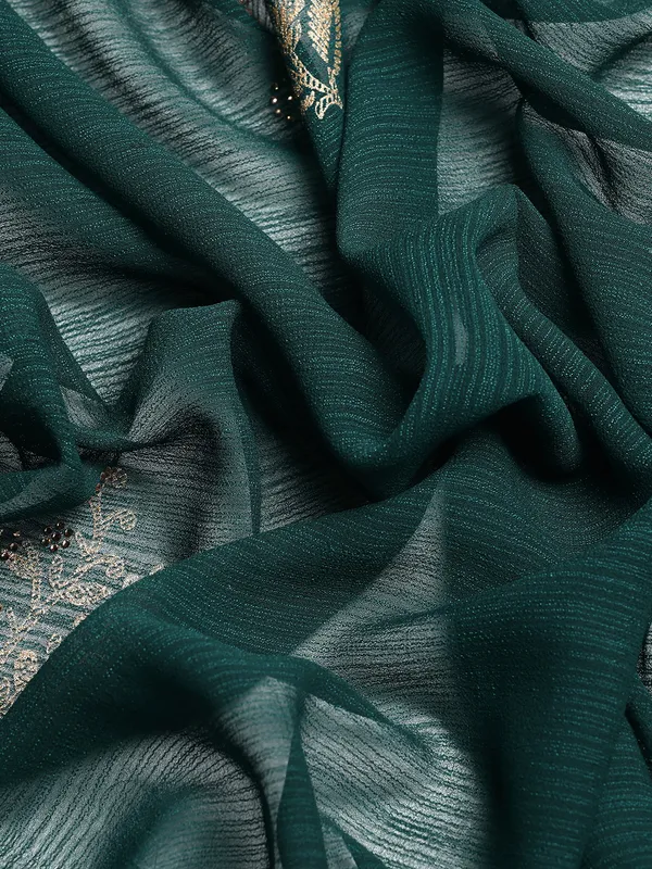Green_Zomato__Full_Saree_Fancy_Border_With_Swaroski_Diamond_Work