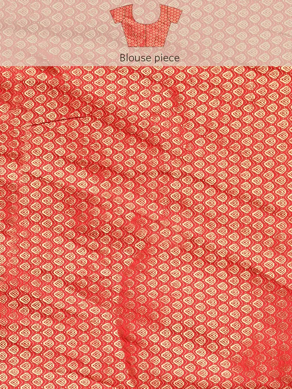 Red_Zomato___Saree__Butti_Print_With_Swaroski_Work