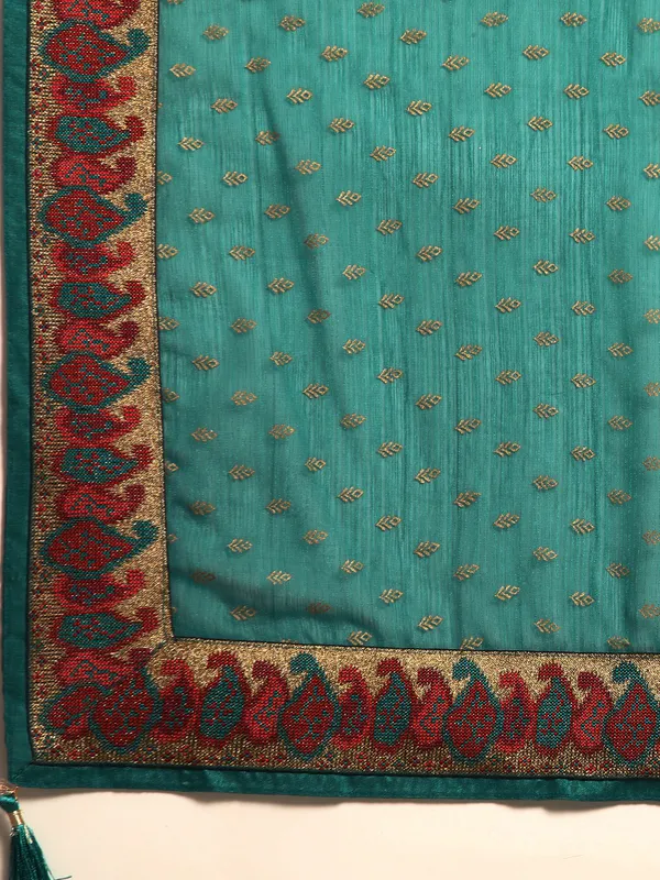 Green_Zomato___Saree__Butti_Print_With_Swaroski_Work