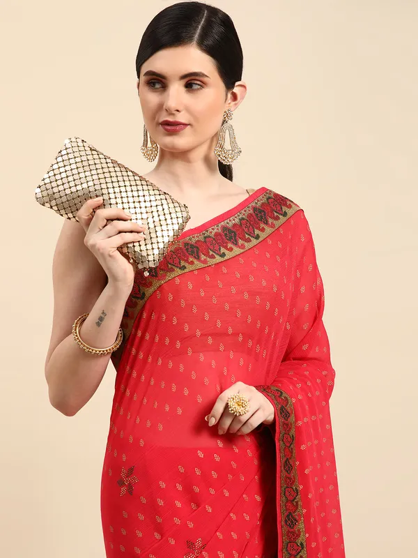 Pink_Zomato___Saree__Butti_Print_With_Swaroski_Work