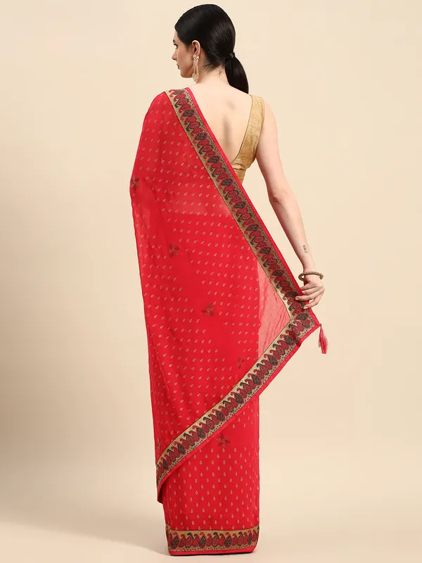 Pink_Zomato___Saree__Butti_Print_With_Swaroski_Work