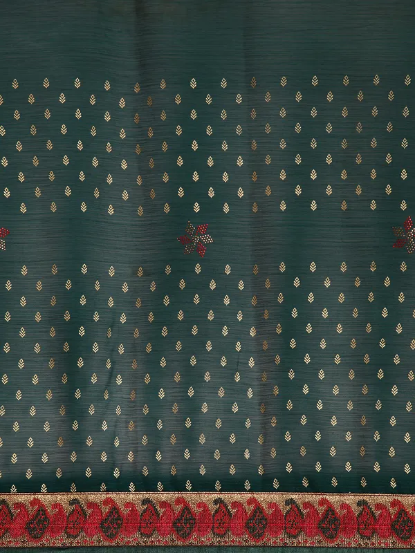 Green_Zomato___Saree__Butti_Print_With_Swaroski_Work