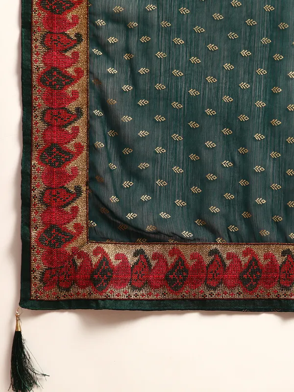 Green_Zomato___Saree__Butti_Print_With_Swaroski_Work