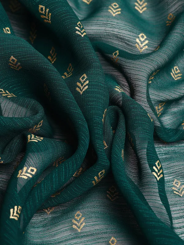 Green_Zomato___Saree__Butti_Print_With_Swaroski_Work