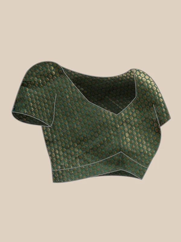 Green_Zomato___Saree__Butti_Print_With_Swaroski_Work