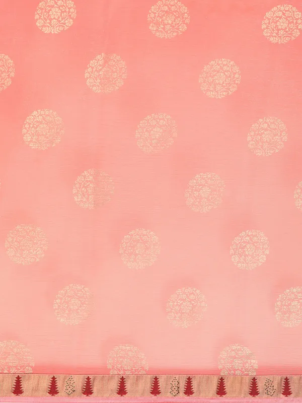 Indian_Women_Lite_Pink_Shimmer_Chiffon_Fancy_Border_with_Swarovski_&_foil_work