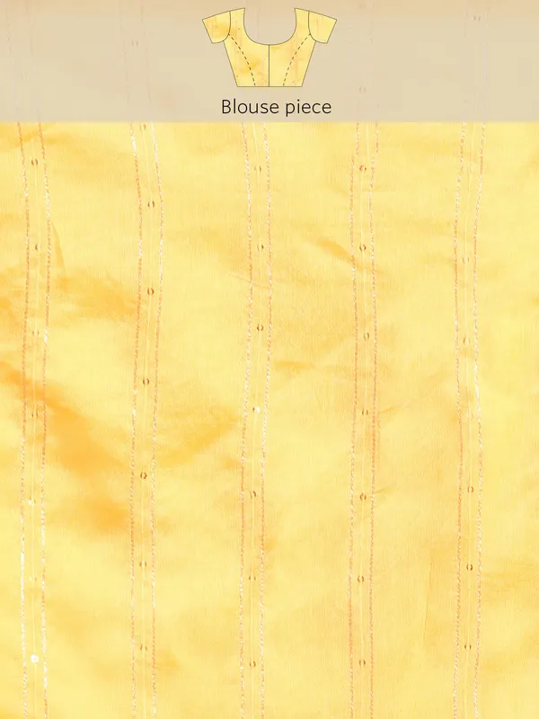 Indian_Women_Yellow_Shimmer_Chiffon_Fancy_Border_with_Swarovski_&_foil_work