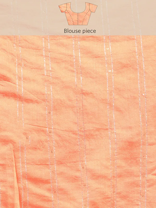 Indian_Women_Orange_Shimmer_Chiffon_Fancy_Border_with_Swarovski_&_foil_work