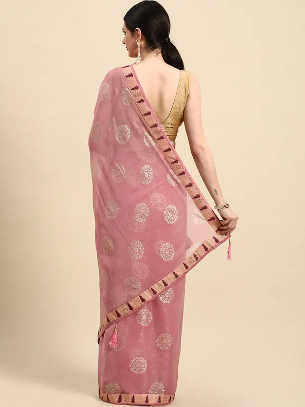 Indian_Women_Lite_Purple_Shimmer_Chiffon_Fancy_Border_with_Swarovski_&_foil_work