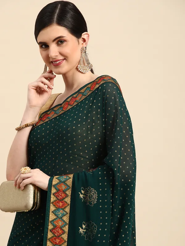 Green_Zomato__Full_Saree_Butti_Print_With_Swaroski_Diamond_Work