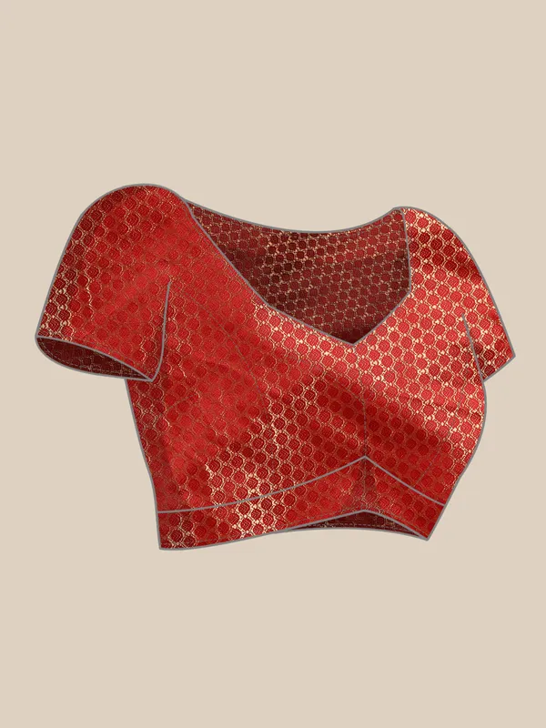 Indian_Women_Maroon_Striped_Satin_Silk_Fancy_Border_with_Swarovski_work