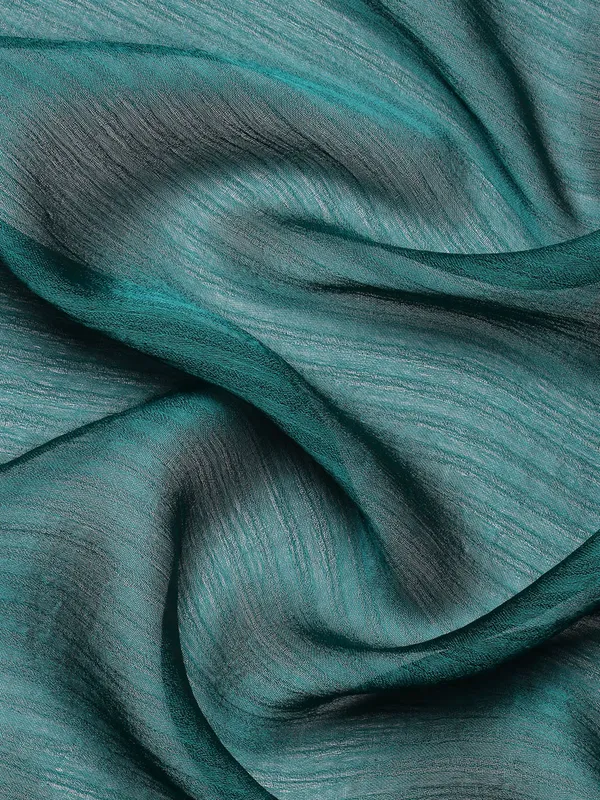 Teal_Blue_Moss_Silk_Designer_Saree