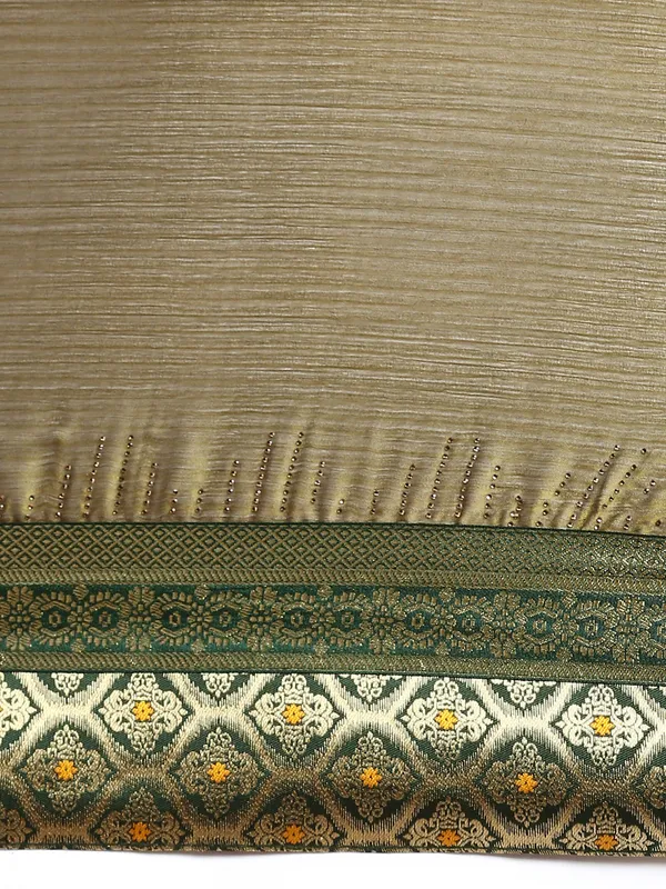 Mehndi_Moss_Silk_Designer_Saree