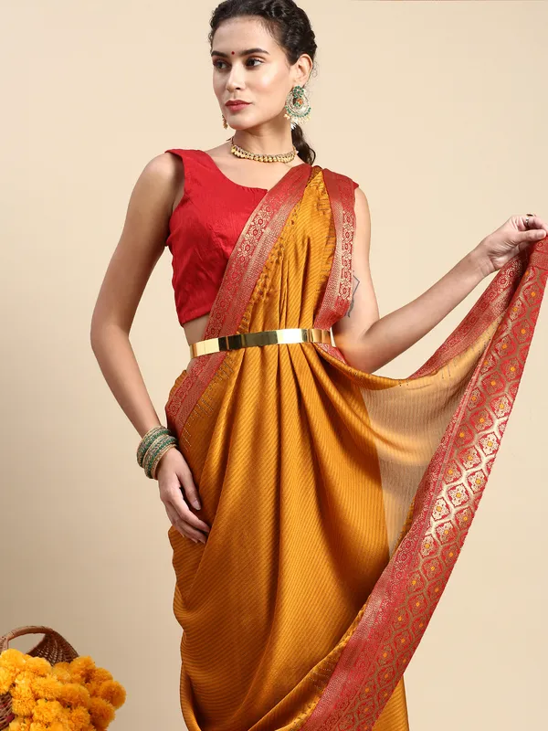 Mustard_Moss_Silk_Designer_Saree
