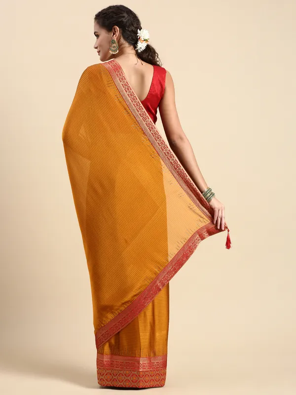 Mustard_Moss_Silk_Designer_Saree