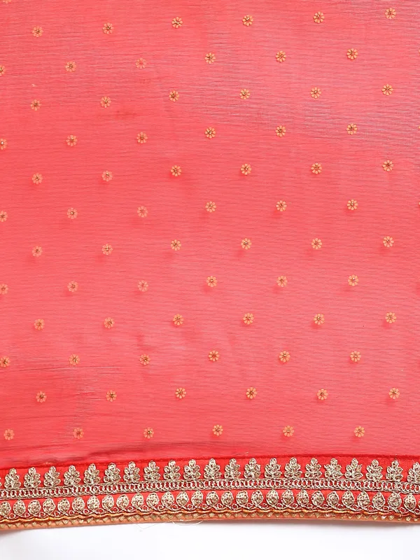 Pink_Shimmer_Chiffon_Embroidery_Border_with_Foil_Work_Saree