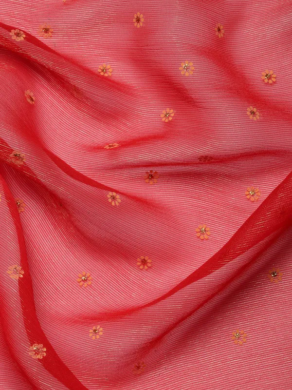 Pink_Shimmer_Chiffon_Embroidery_Border_with_Foil_Work_Saree