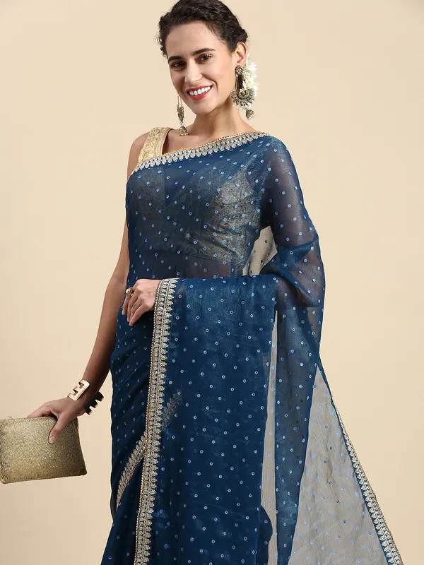 Yellow__Shimmer_Chiffon_Embroidery_Border_with_Foil_Work_Saree