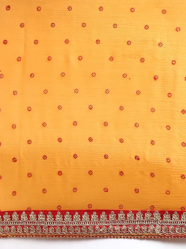 Green_Shimmer_Chiffon_Embroidery_Border_with_Foil_Work_Saree