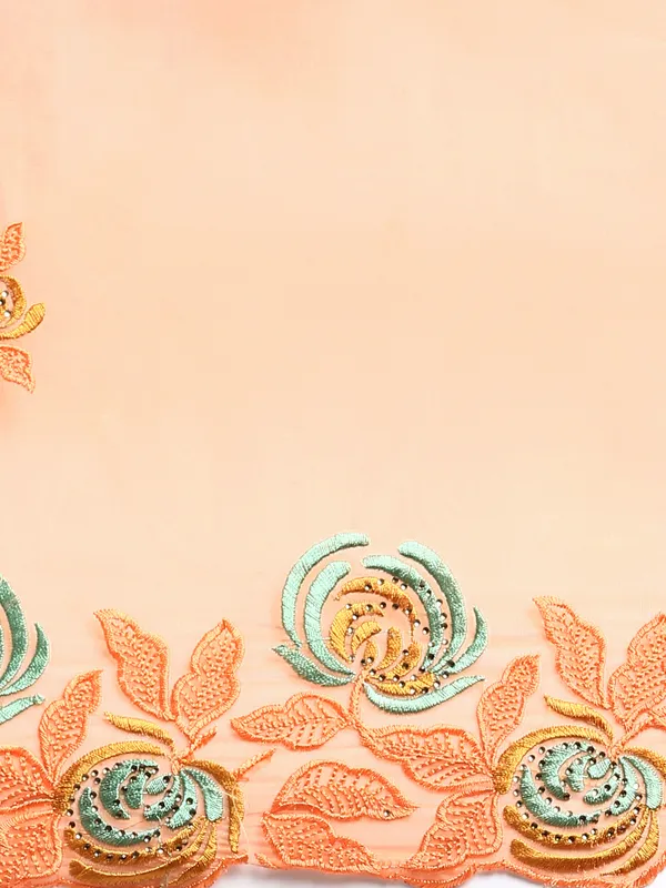 Orange__Soft_Orgenza_Swarovski_Work_Embroidery_Saree