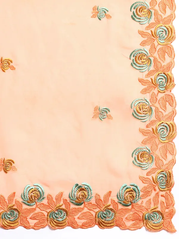 Orange__Soft_Orgenza_Swarovski_Work_Embroidery_Saree