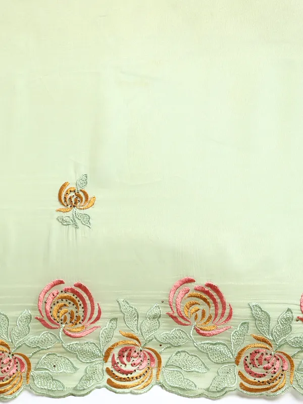 Green_Soft_Orgenza_Swarovski_Work_Embroidery_Saree