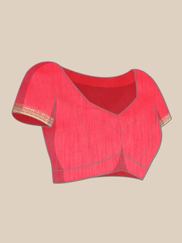 Indian_Women_Pink_Chiffon_Embroidery_Border_with_foil_work