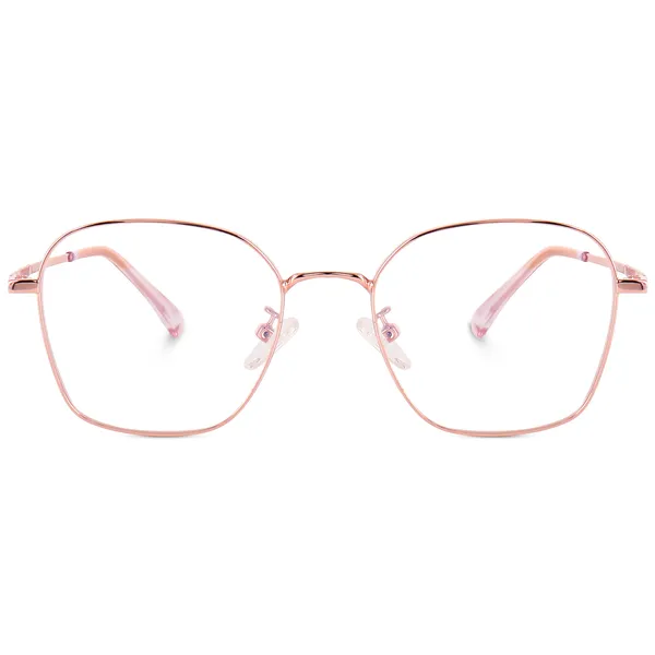 Rose_Gold_Hexagon_Small/Medium_Metal_Blue_Light_Blocking_Computer_Glasses_(35025RG)_-_For_Unisex