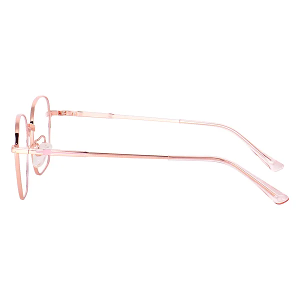 Rose_Gold_Hexagon_Small/Medium_Metal_Blue_Light_Blocking_Computer_Glasses_(35025RG)_-_For_Unisex
