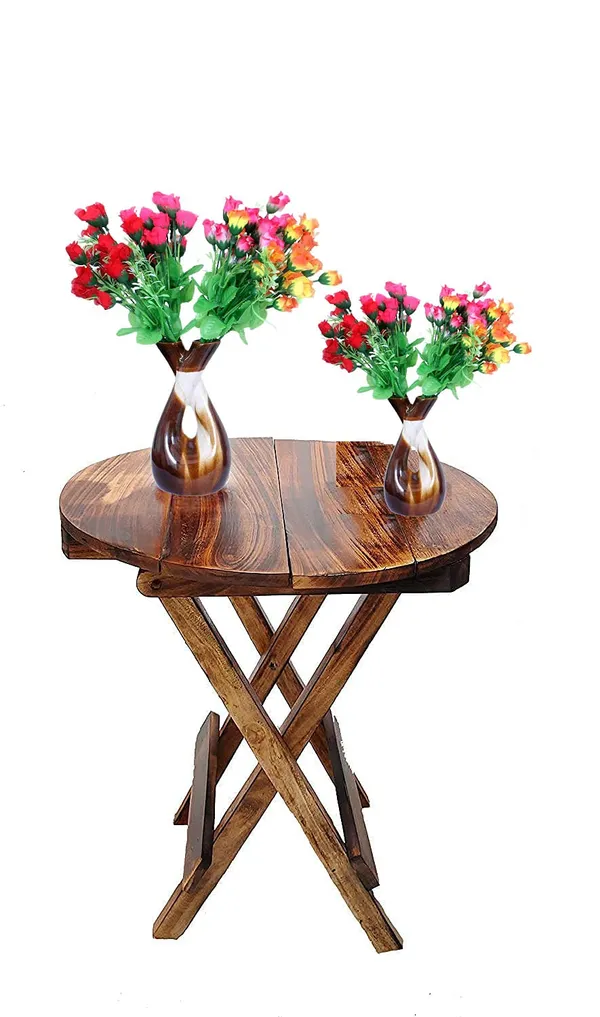 Wood_Antique_Round_Folding_Stool