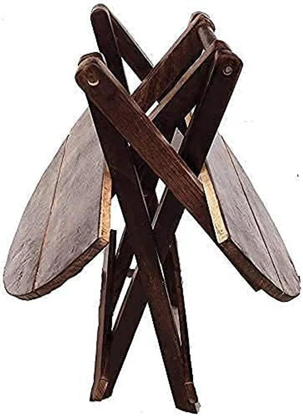 Wood_Antique_Round_Folding_Stool