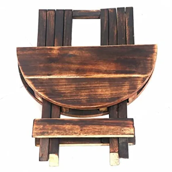 Wood_Antique_Round_Folding_Stool