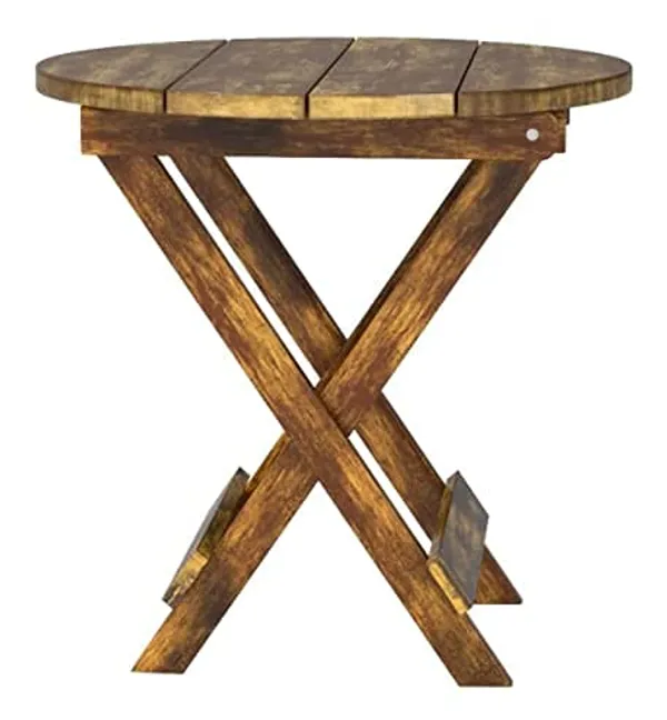 Wood_Antique_Round_Folding_Stool