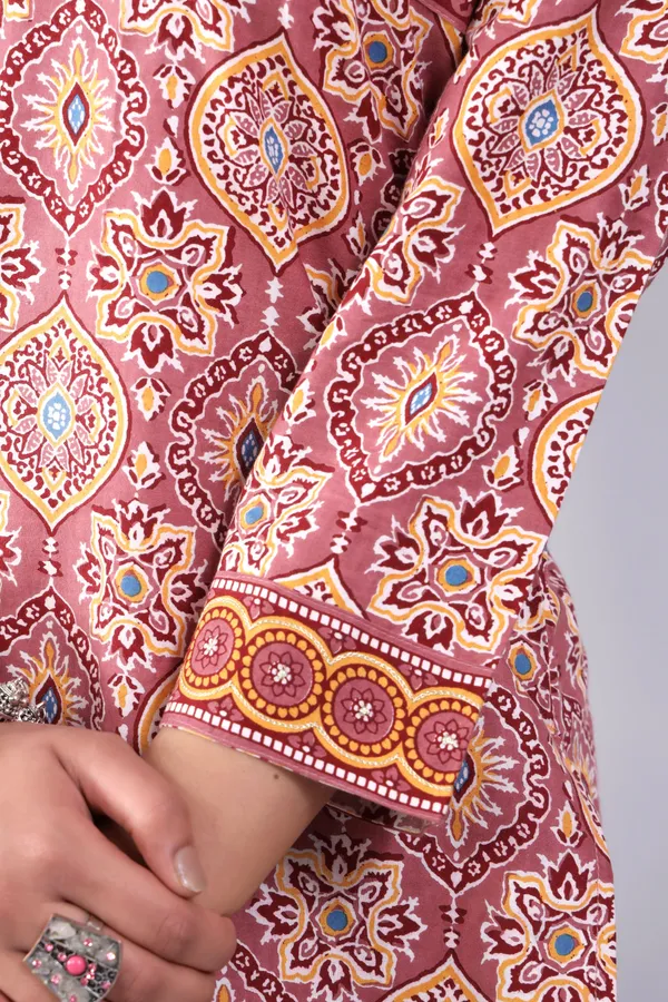 Dark_Peach_Pure_Cotton_Printed_Casual_Wear_Kurti_For_women
