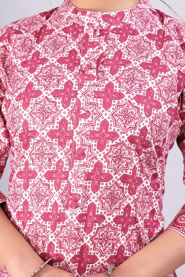 Pink_Pure_Cotton_Printed_Casual_Wear_Kurti_For_women