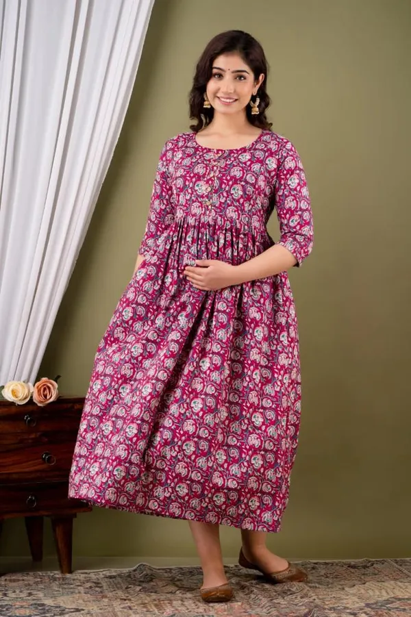 Royal__Cotton_Printed_Maternity_And_Feeding_Kurti_Combo_Of_2