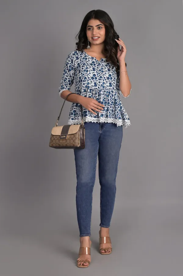 Women_Ethnic_Blue_Printed_Short_Kurti