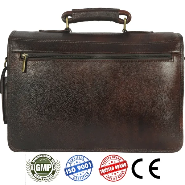 100%_Pure_Black_Leather_Laptop__Bag