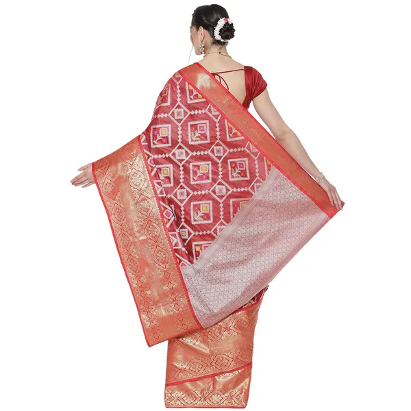Maroon_Art_Silk_Banarasi_Sarees_For_Women