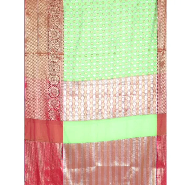 Green_Kanchi_Silk/Brocade_Banarasi_Sarees_For_Women