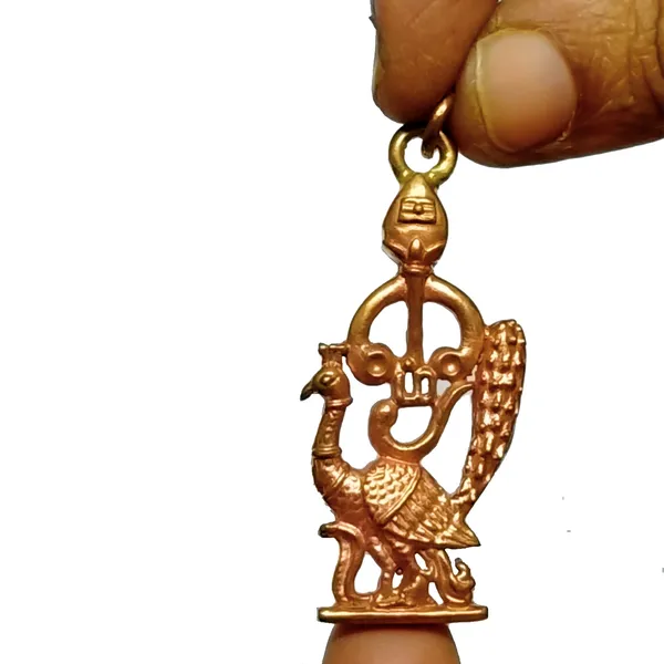 Nemali_Sarpam_Om_Subrahmanya_Vel_Mayil_Nagam_Om_Pendant_Panchalogam_Panchaloha_Panchdathu_2inch_12grams