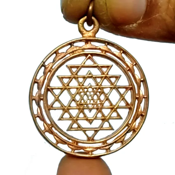 Consecrated_SriChakra_SriYantra_Panchaloha_Aimpon_Panchalogam_Panchadathu_Pendant_1.5inch_5grams