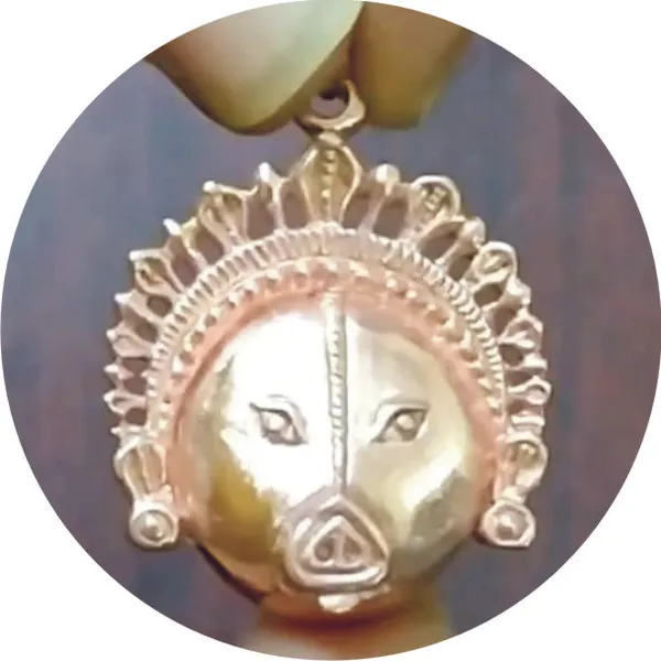 S9038-58-03_–_Aadhyathmik_Varahi_Pendant_Panchalogam_Panchaloha_Panchdathu_Aimpon_1.25inch_9grams