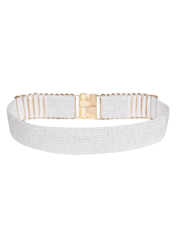 White_Metal_Belt_For_Women