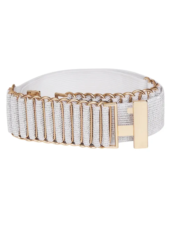 White_Metal_Belt_For_Women